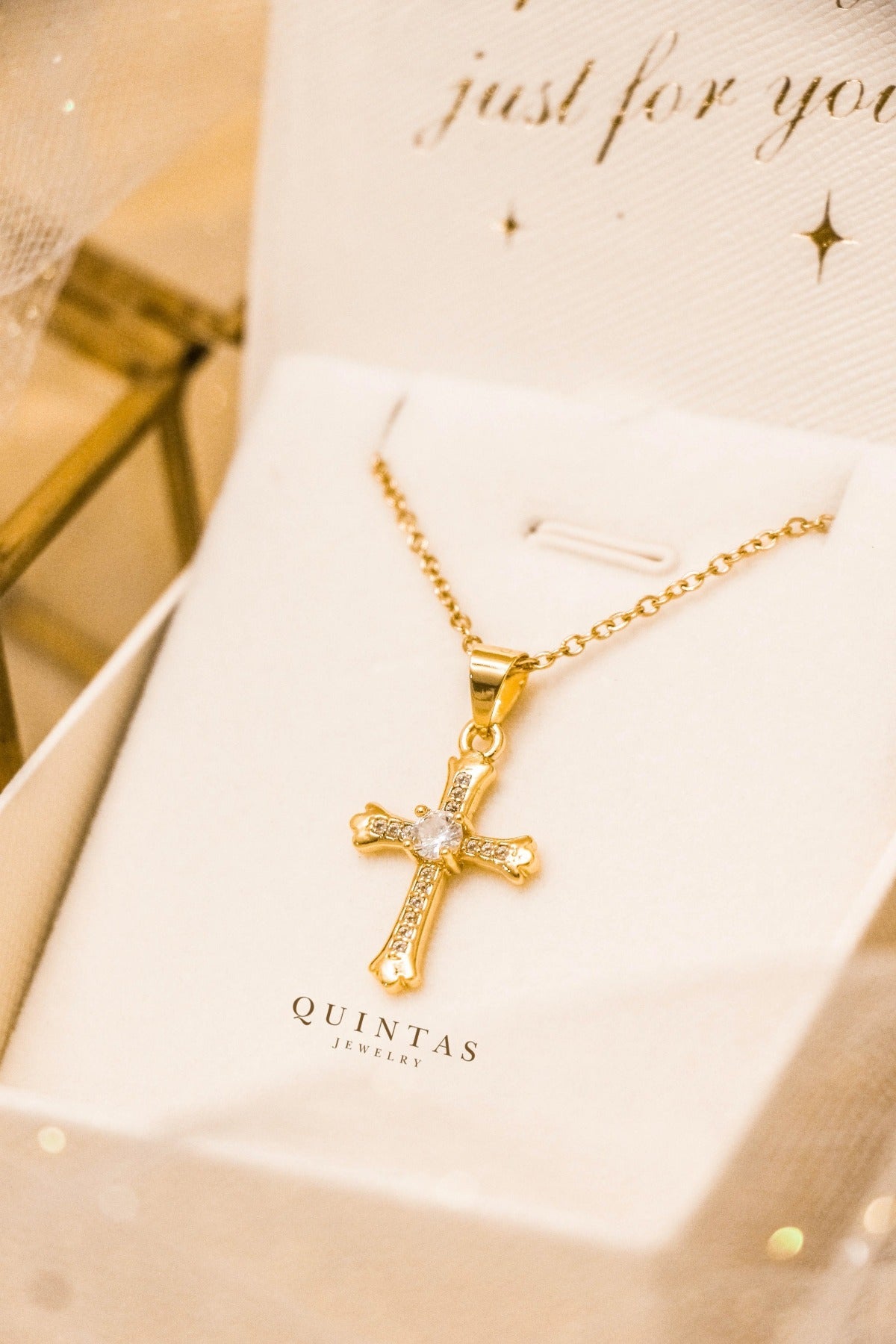Faith Cross Diamond Necklace