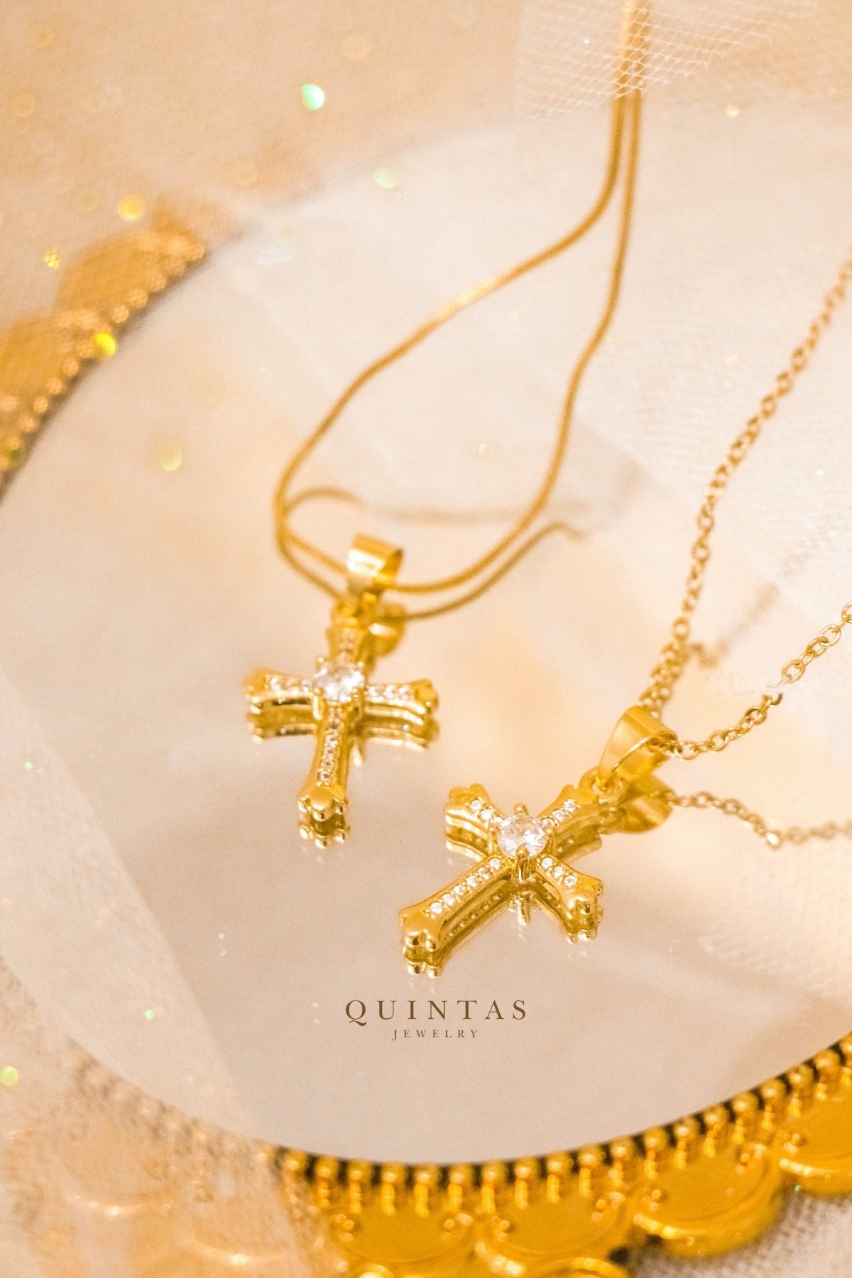 Faith Cross Diamond Necklace