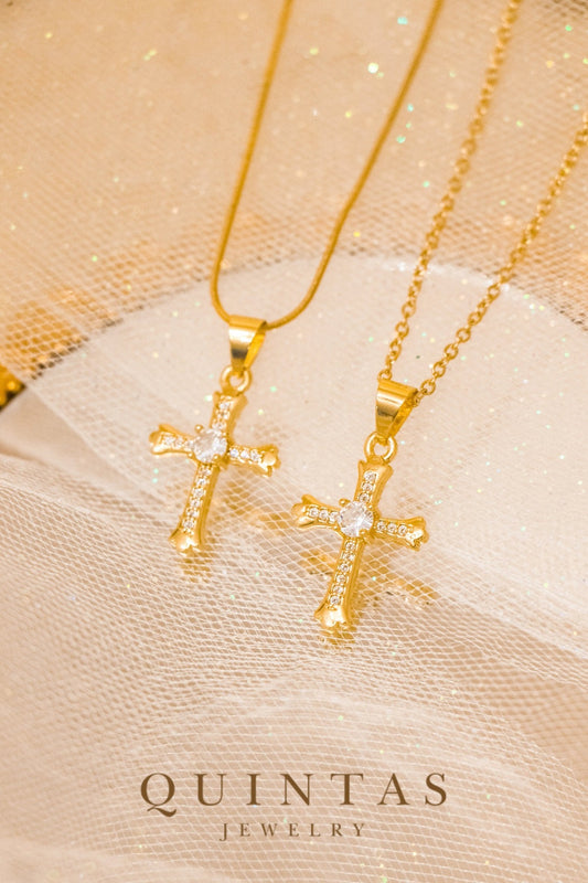 Faith Cross Diamond Necklace