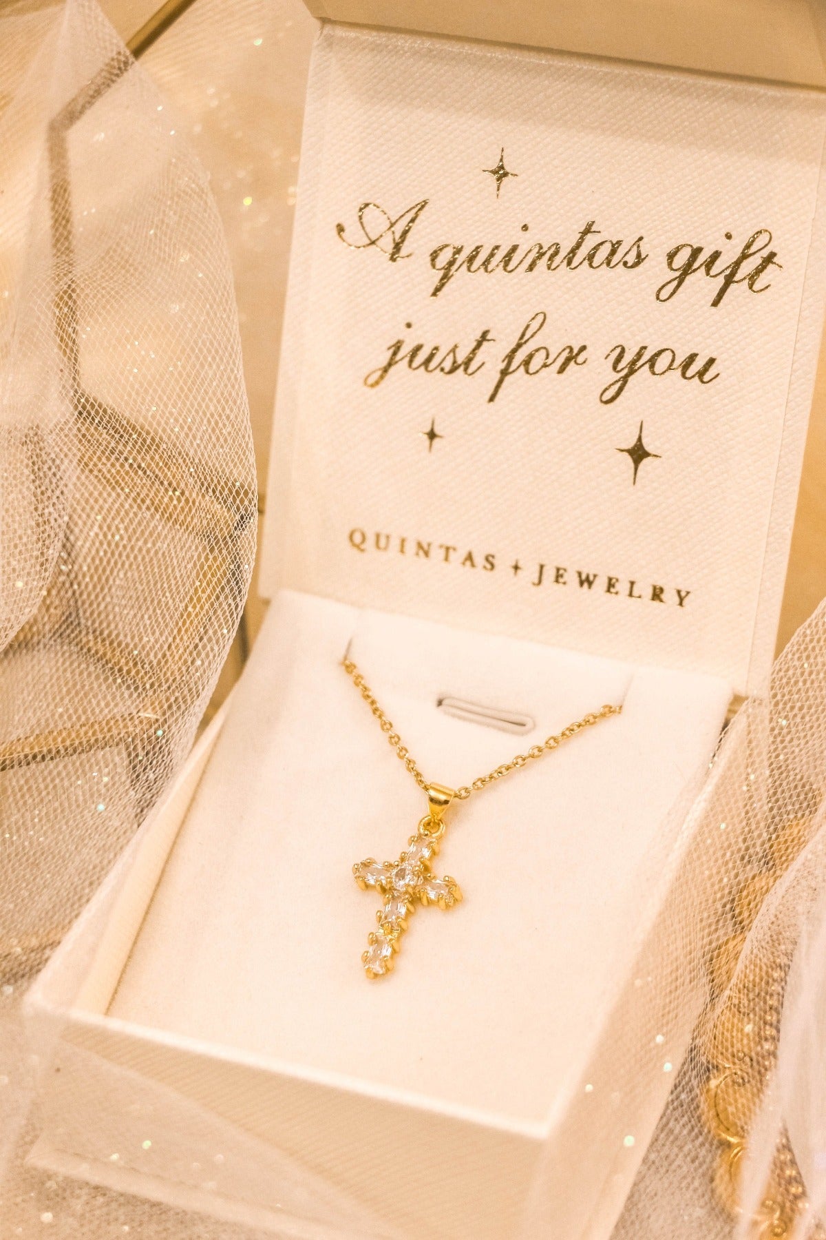 Iced Cross Bling Necklace