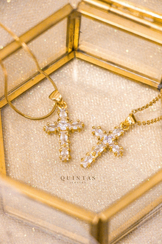 Iced Cross Bling Necklace