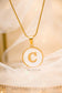 QUINTAS White Gold Initial Necklace