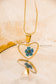 Blue Brunnera (Pressed Flower) Necklace